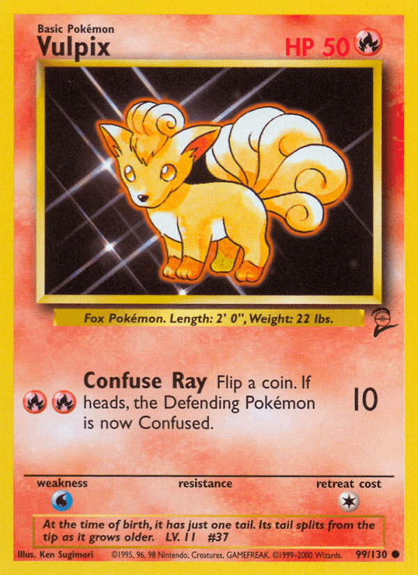 Carta Pokémon Vulpix 99