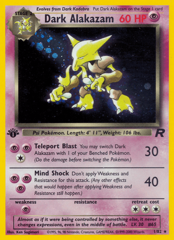 Carta Pokémon Dark Alakazam