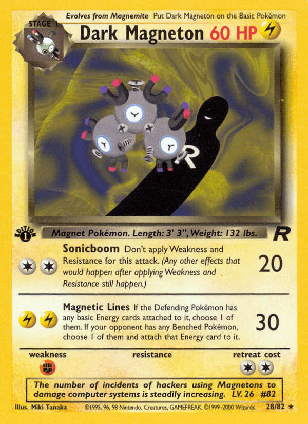 Carta Pokémon Dark Magneton 28