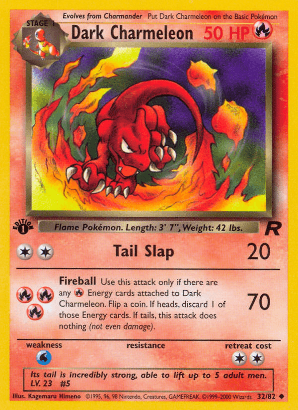 Carta Pokémon Dark Charmeleon 32