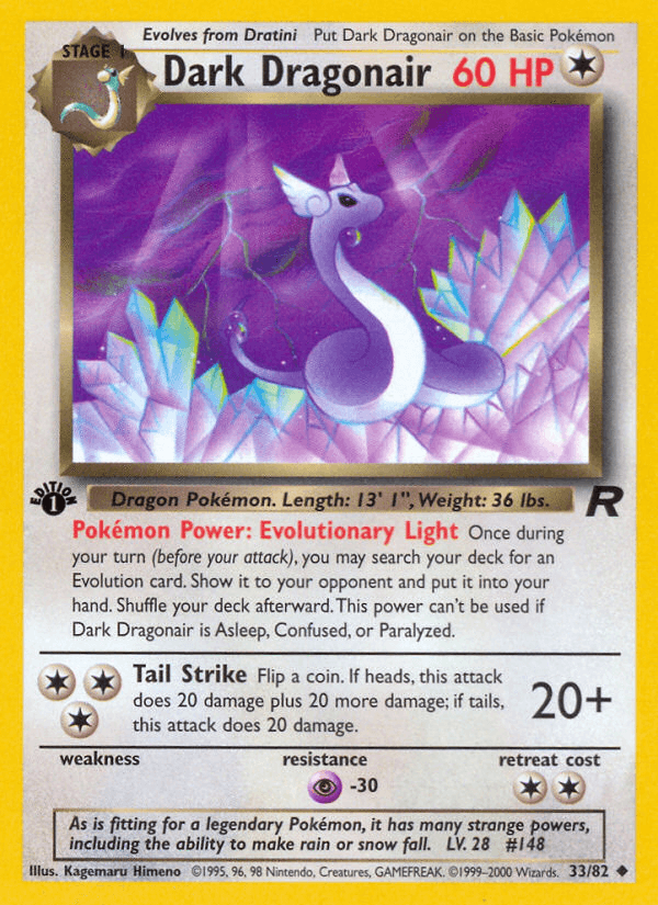 Carta Pokémon Dark Dragonair 33