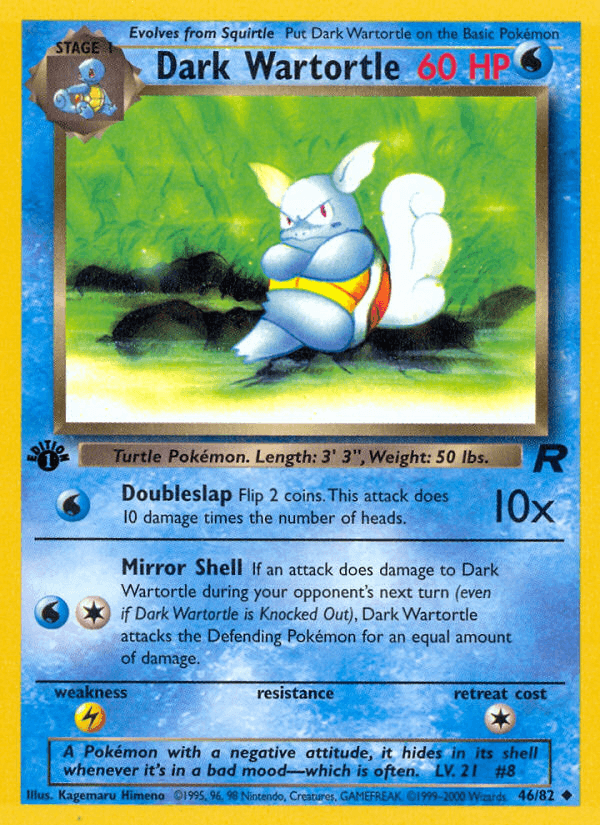 Carta Pokémon Dark Wartortle 46