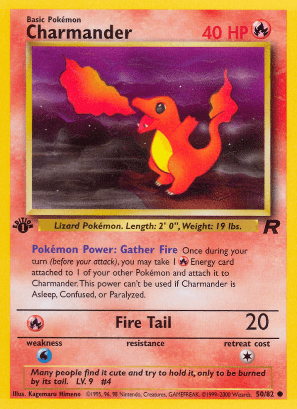 Carta Pokémon Charmander 50