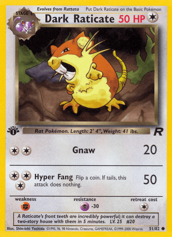 Carta Pokémon Dark Raticate 51