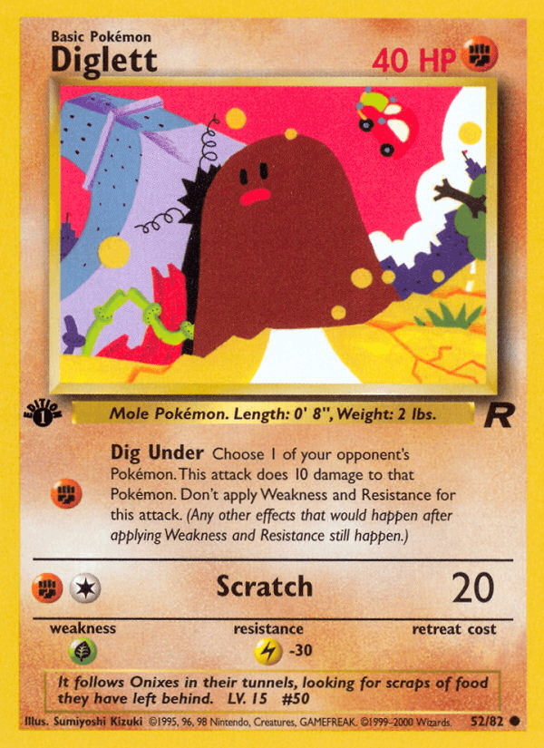 Carta Pokémon Diglett 52