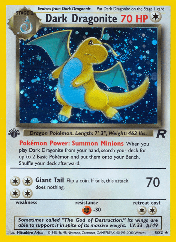Carta Pokémon Dark Dragonite 5