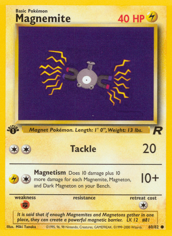 Carta Pokémon Magnemite 60