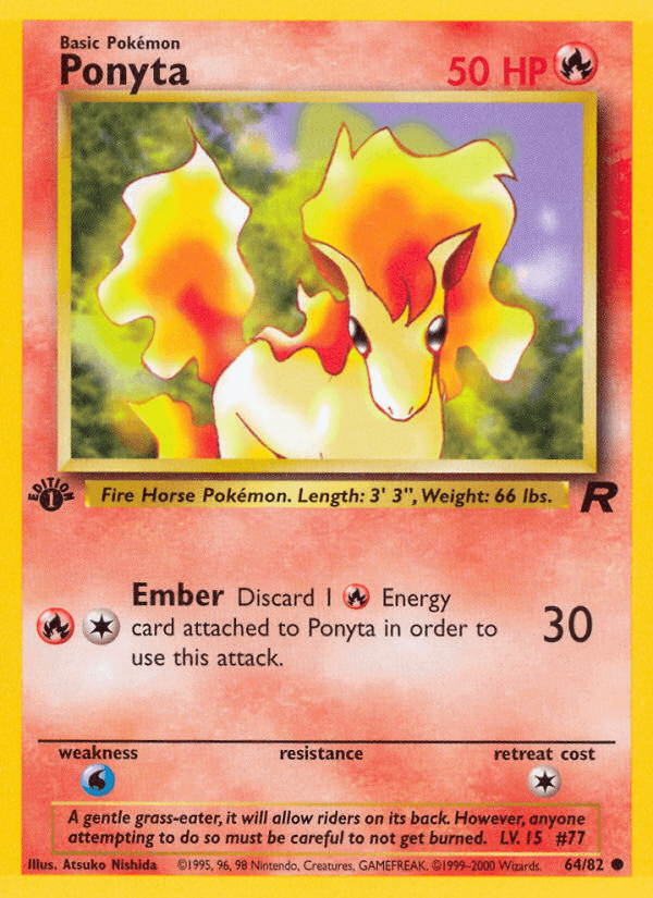 Carta Pokémon Ponyta 64