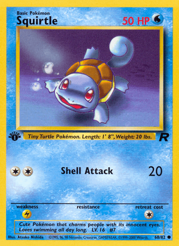 Carta Pokémon Squirtle 68