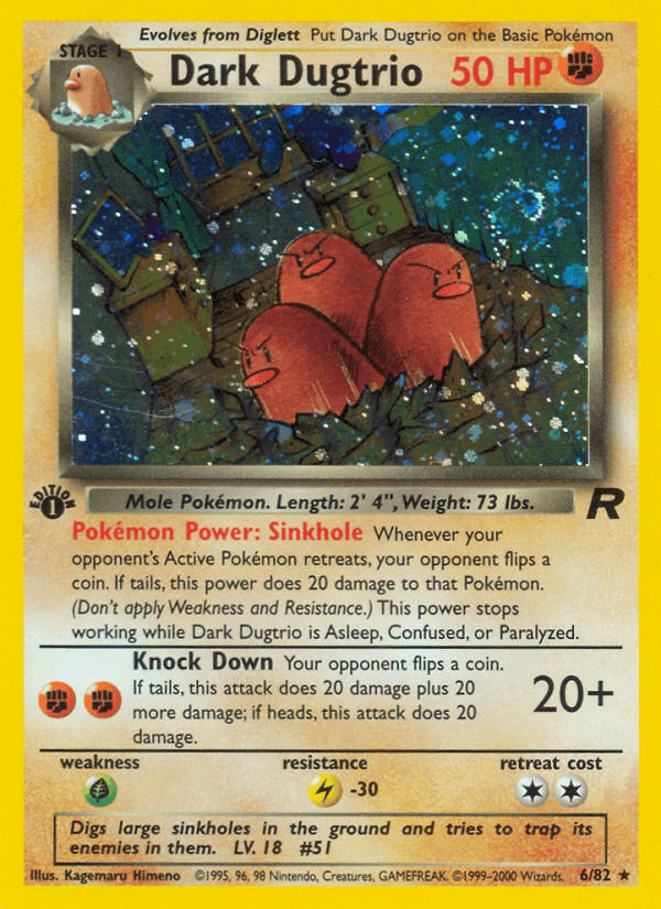 Carta Pokémon Dark Dugtrio 6