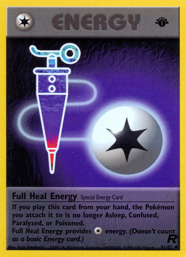Carta Pokémon Full Heal Energy 81 de Team Rocket