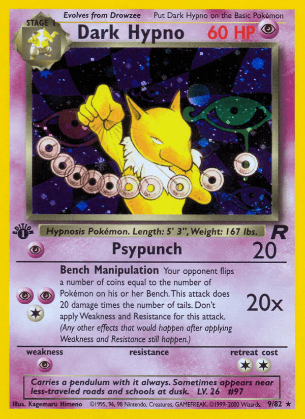 Carta Pokémon Dark Hypno 9