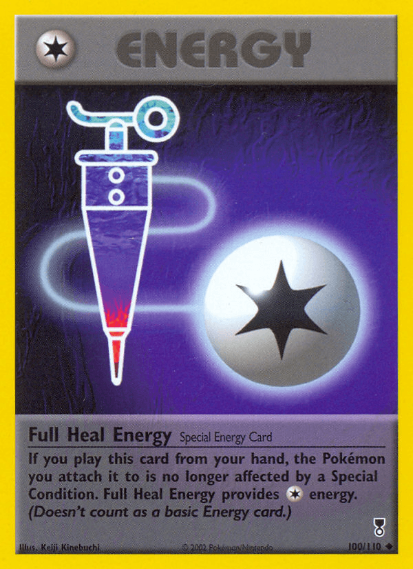Carta Pokémon Full Heal Energy 100 de Legendary Collection