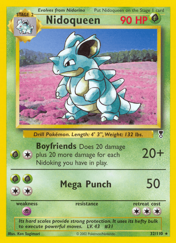 Carta Pokémon Nidoqueen 32