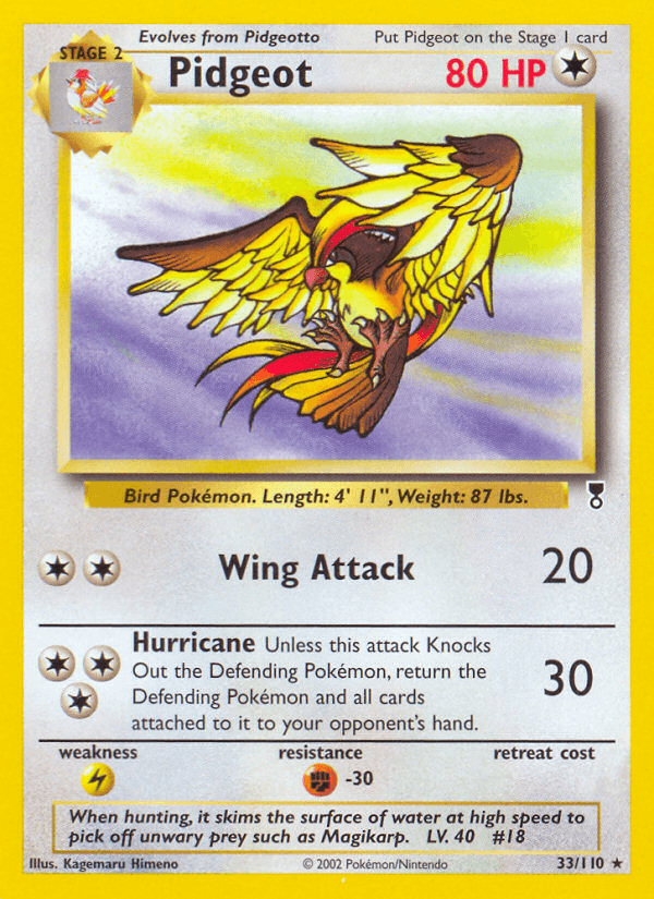 Carta Pokémon Pidgeot 33