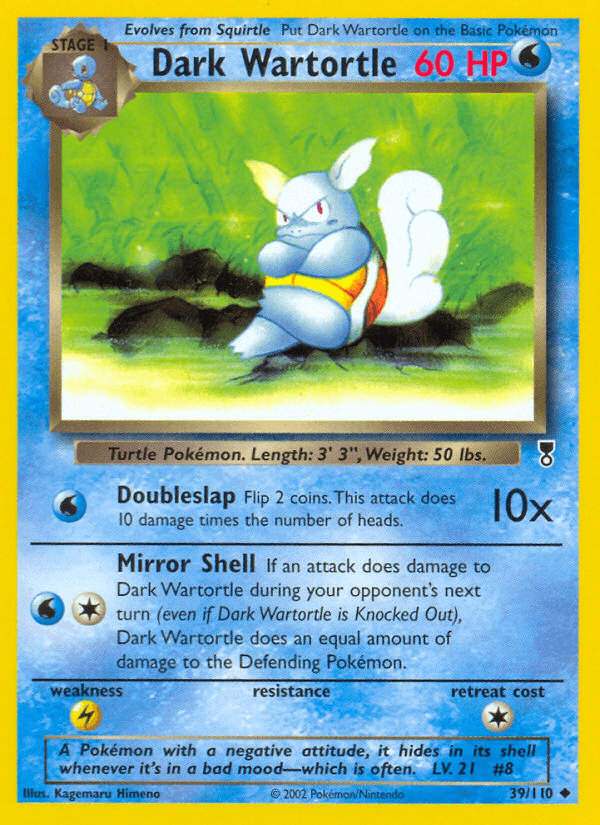 Carta Pokémon Dark Wartortle 39