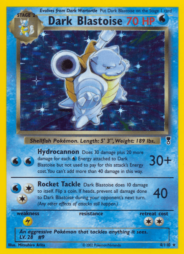 Carta Pokémon Dark Blastoise 4