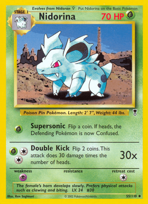 Carta Pokémon Nidorina 55