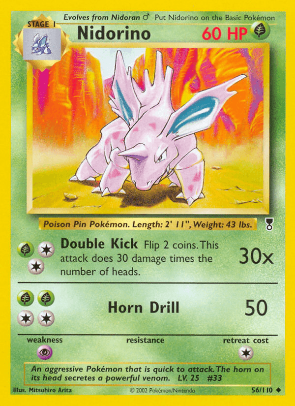 Carta Pokémon Nidorino 56