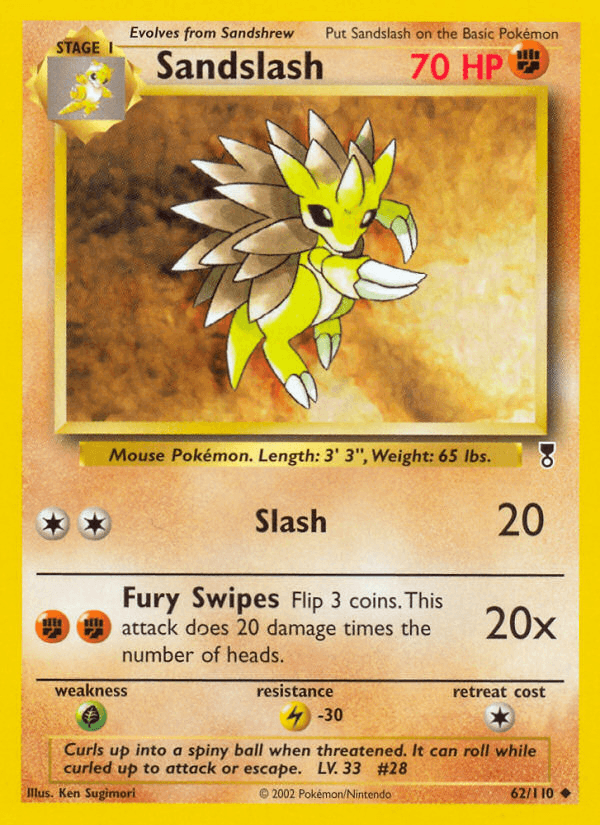 Carta Pokémon Sandslash 62