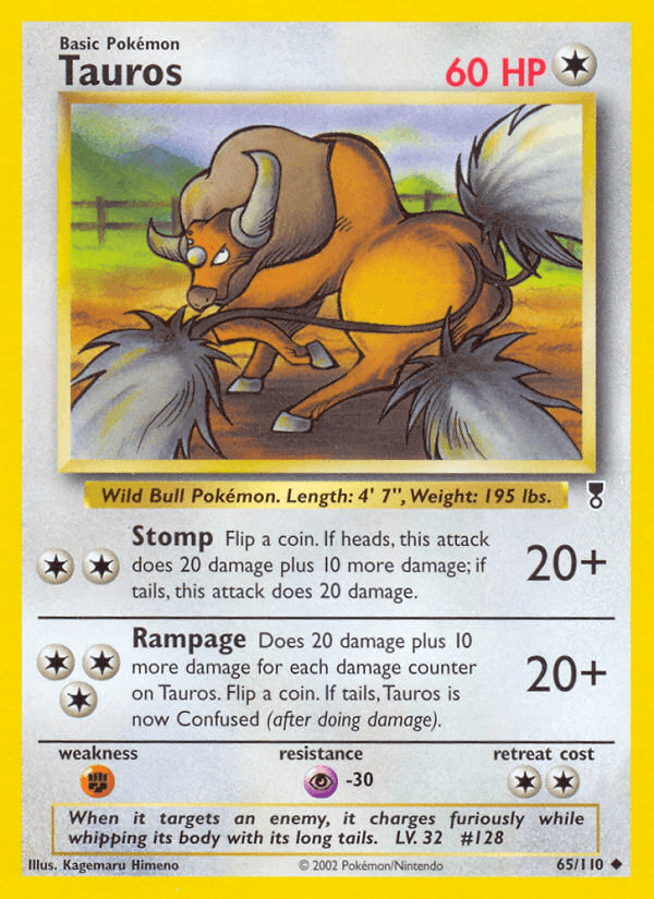 Carta Pokémon Tauros 65