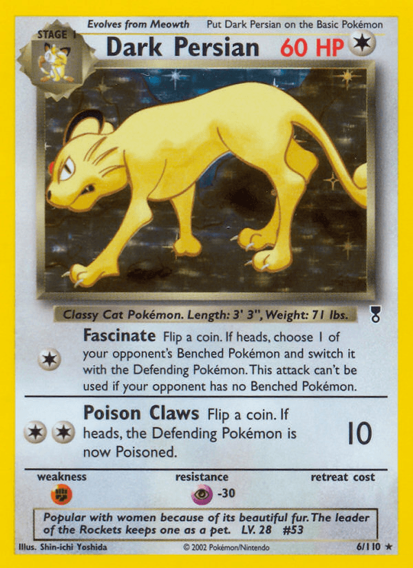 Carta Pokémon Dark Persian 6