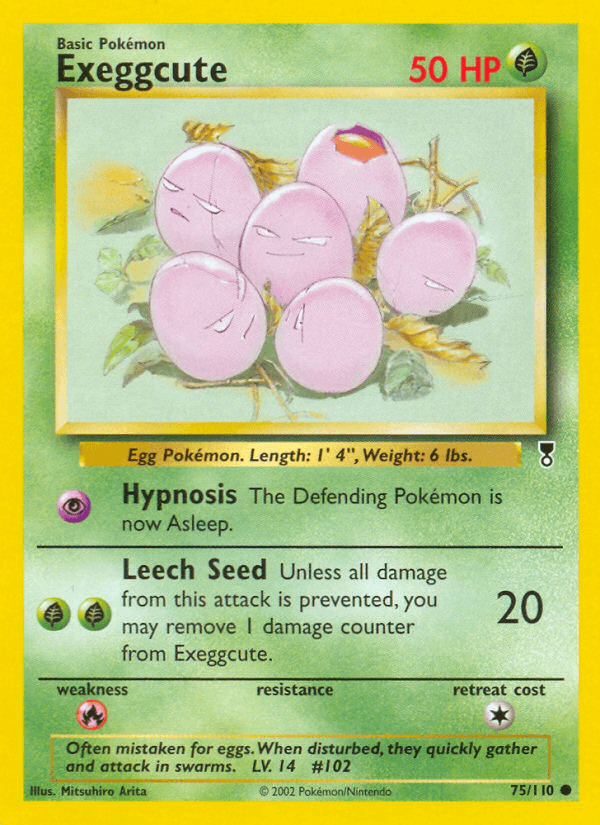 Carta Pokémon Exeggcute 75 de Legendary Collection