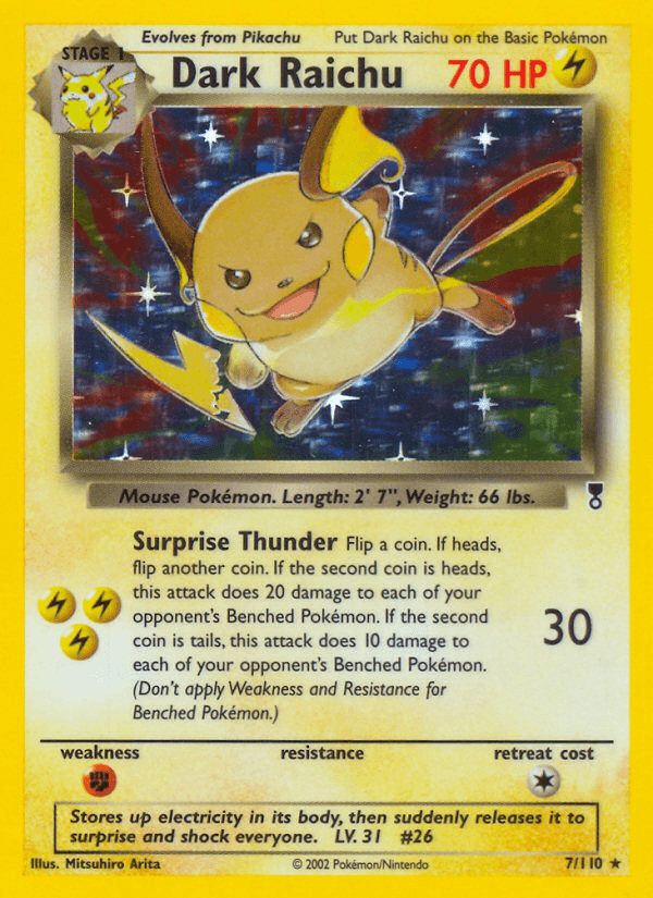 Carta Pokémon Dark Raichu 7