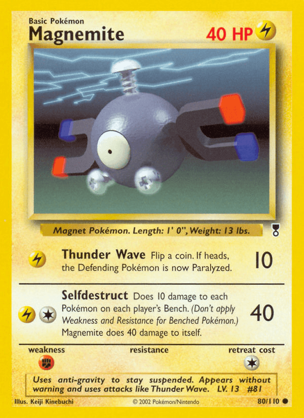 Carta Pokémon Magnemite 80