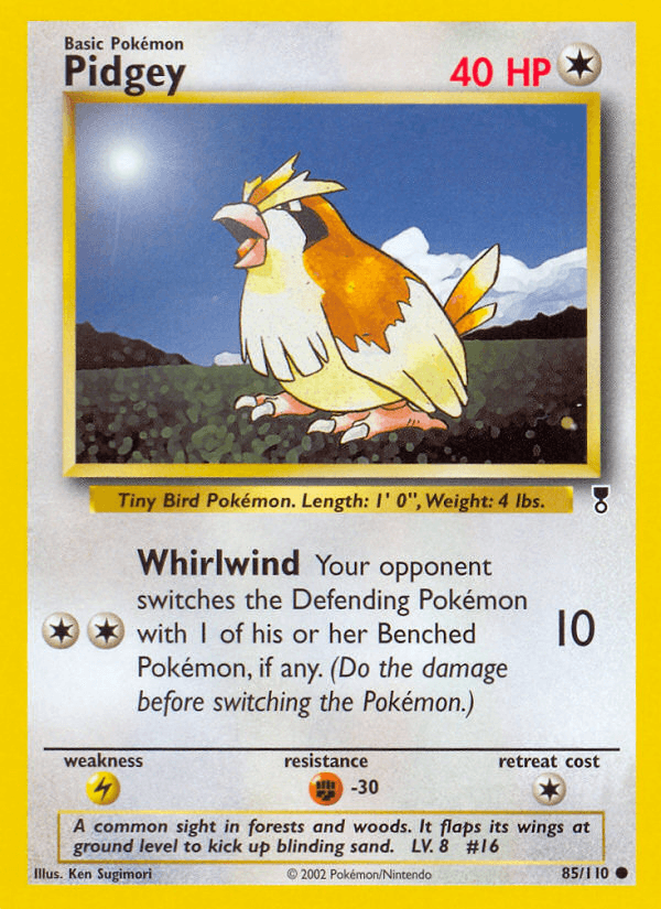 Carta Pokémon Pidgey 85