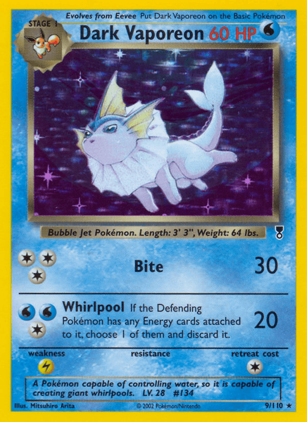 Carta Pokémon Dark Vaporeon 9