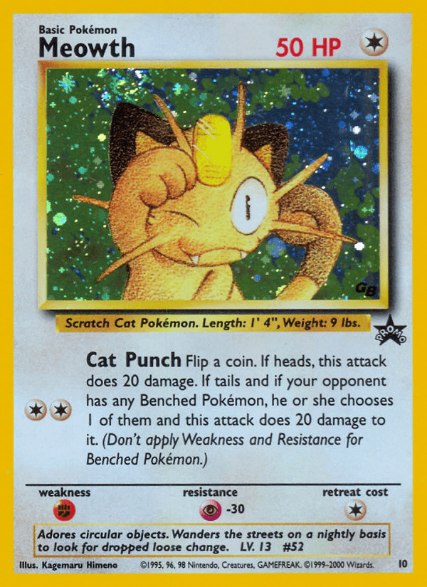 Carta Pokémon Meowth 10