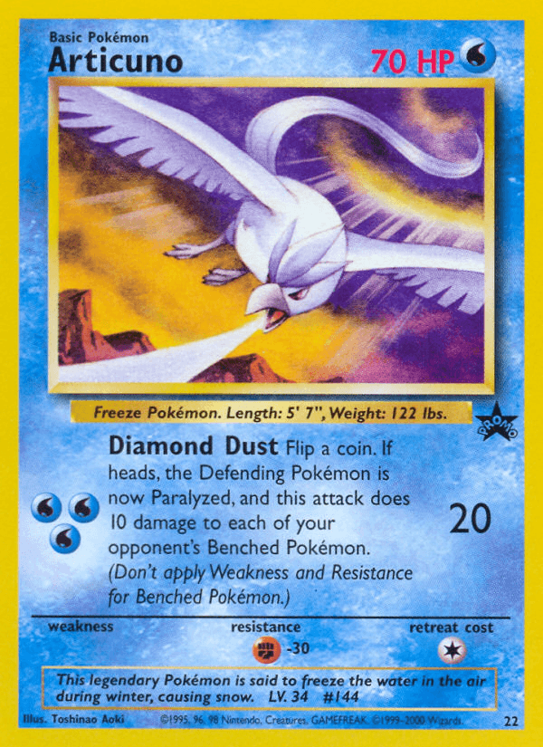 Carta Pokémon Articuno 22