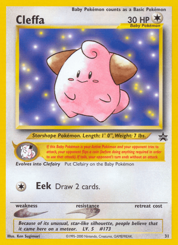 Carta Pokémon Cleffa 31