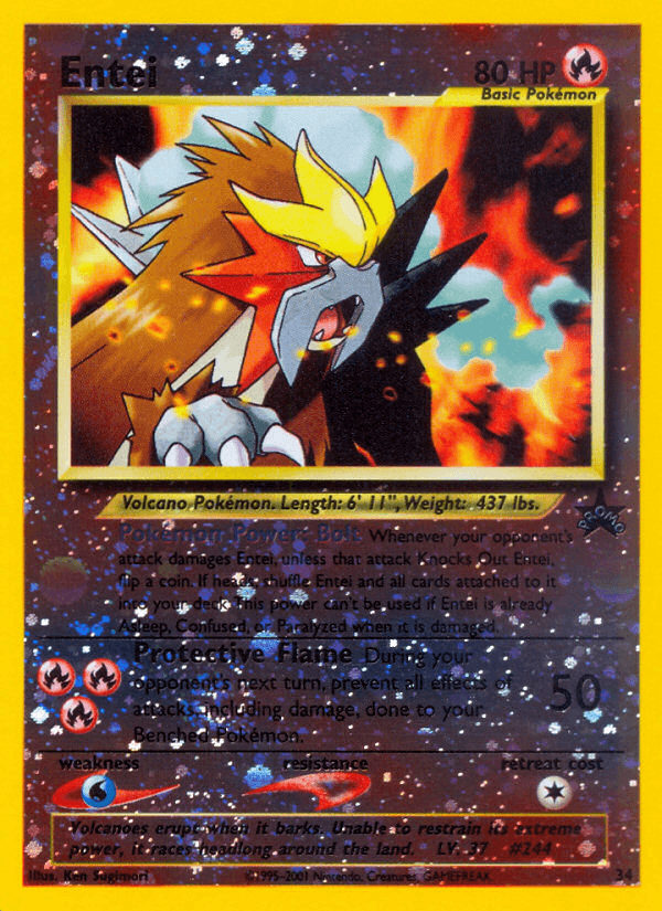 Carta Pokémon Entei 34