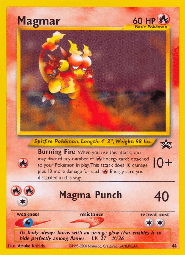 Carta Pokémon Magmar 44