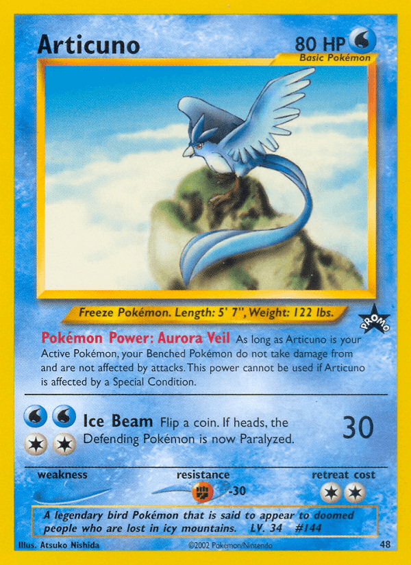 Carta Pokémon Articuno 48
