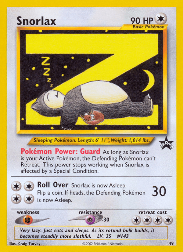 Carta Pokémon Snorlax 49