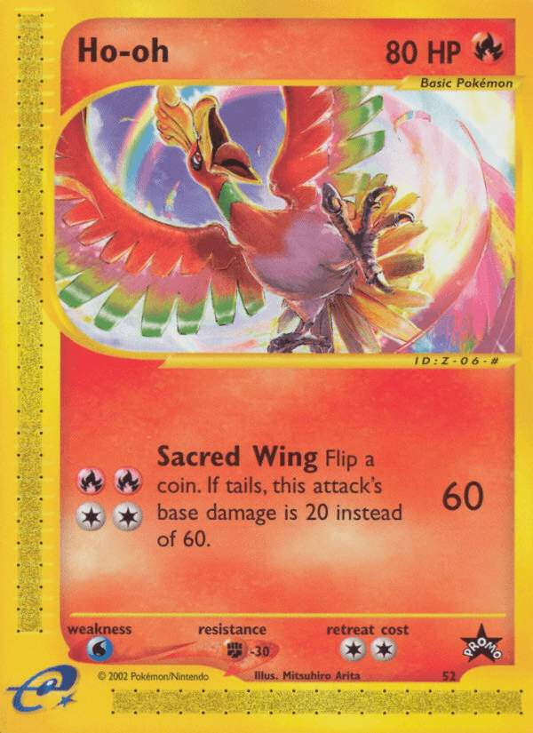 Carta Pokémon Ho-oh 52 de Wizards Black Star Promos
