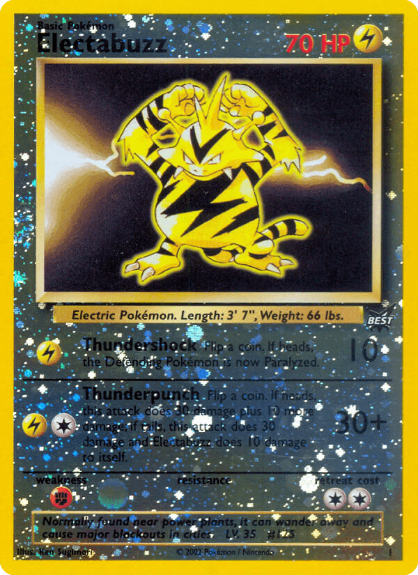 Carta Pokémon Electabuzz 1