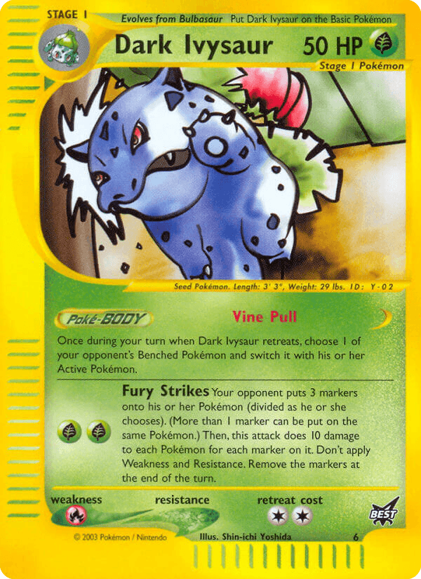Carta Pokémon Dark Ivysaur 6