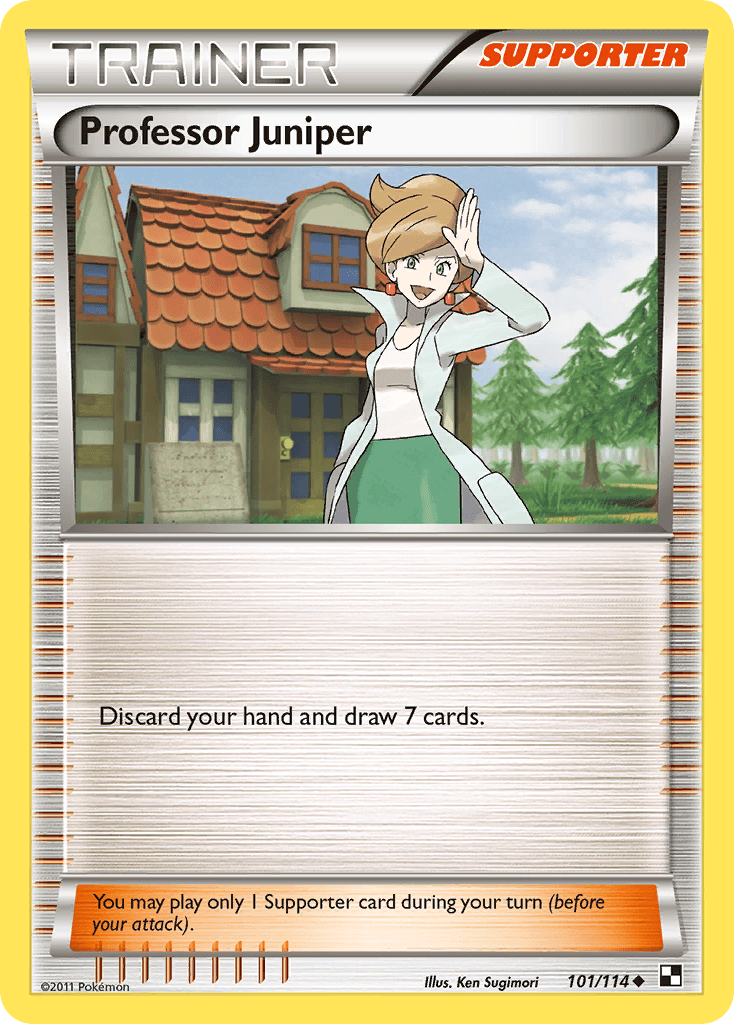 Carta Pokémon Professor Juniper 101 de Black & White