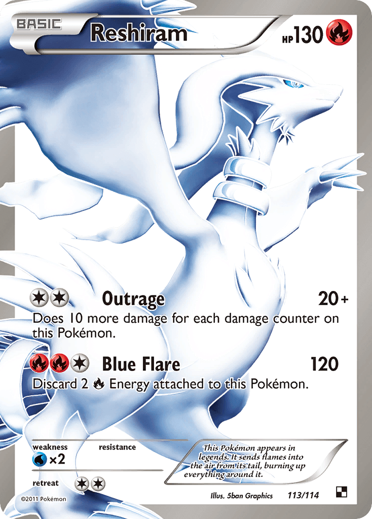 Carta Pokémon Reshiram 113