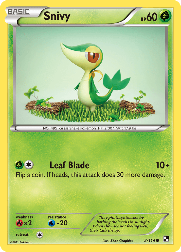 Carta Pokémon Snivy 2