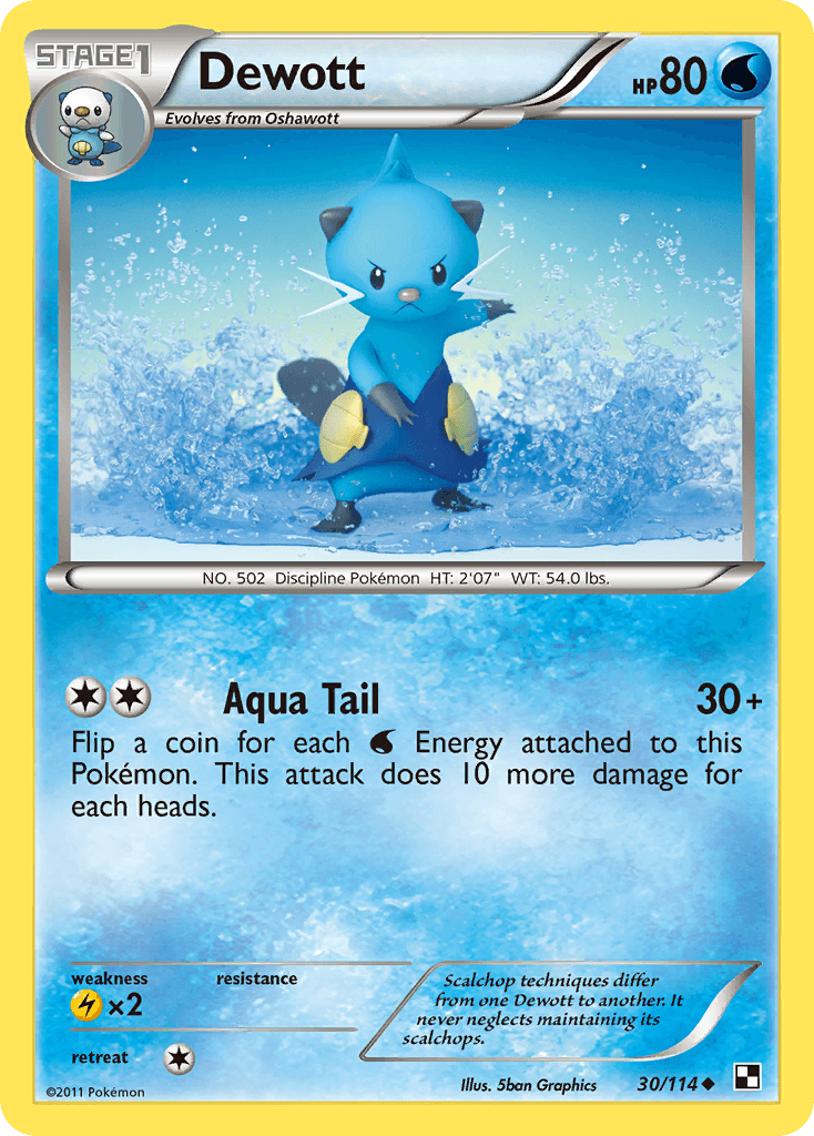 Carta Pokémon Dewott 30