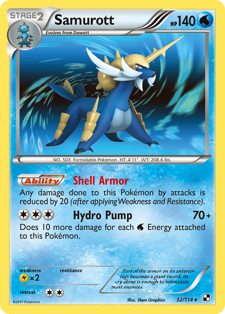Carta Pokémon Samurott 32