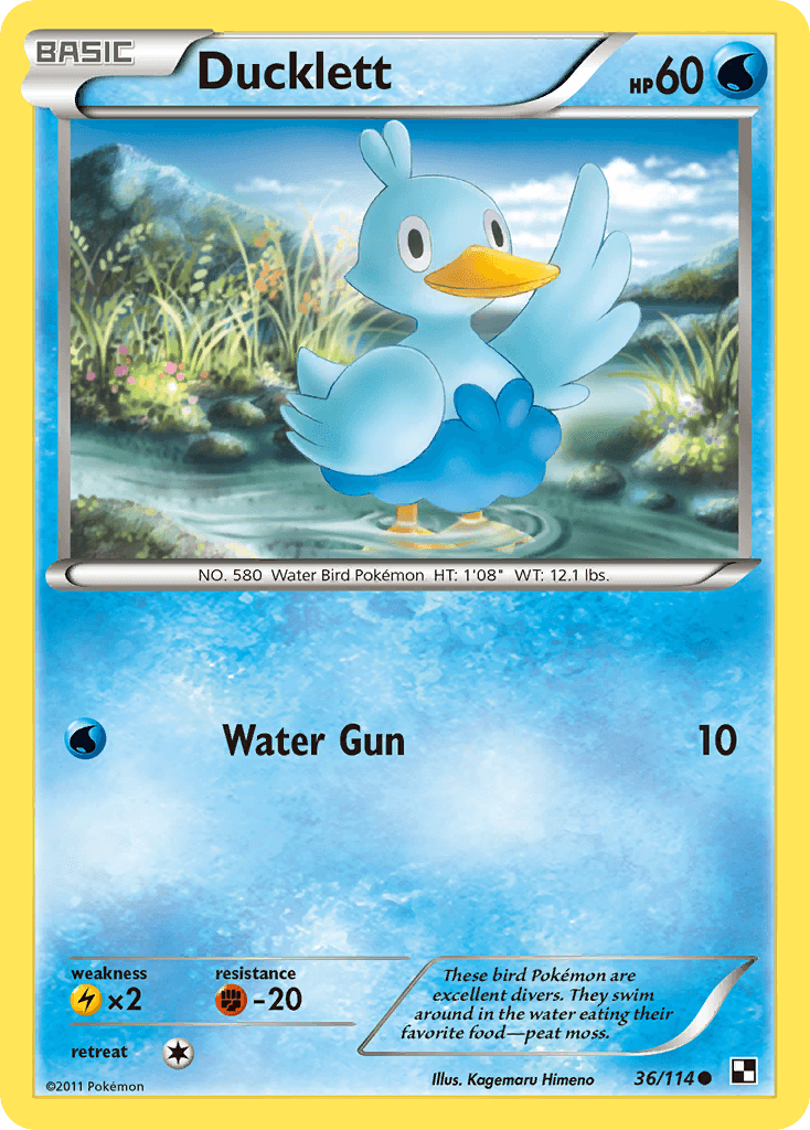 Carta Pokémon Ducklett 36