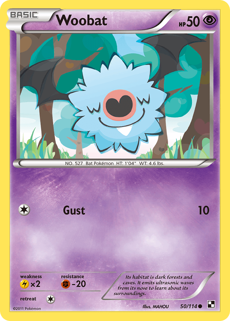 Carta Pokémon Woobat 50