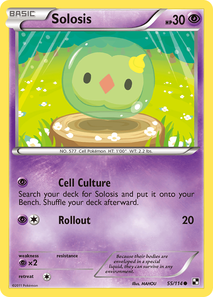 Carta Pokémon Solosis 55