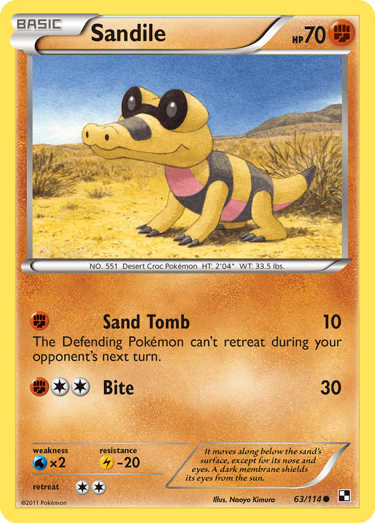 Carta Pokémon Sandile 63